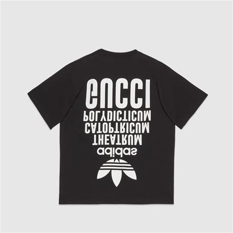 gucci x adidas cotton jersey t-shirt|Adidas Gucci men's.